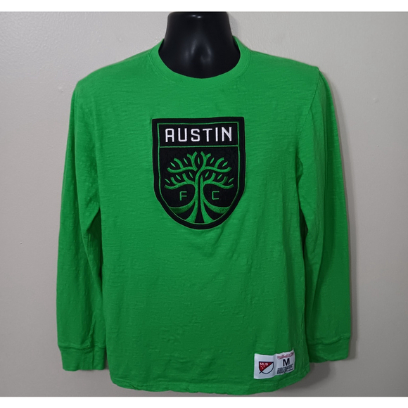 Mitchell & Ness Other - Mitchell & Ness Austin FC Adult Medium T-shirt Soccer Long Sleeve Green Tee EUC